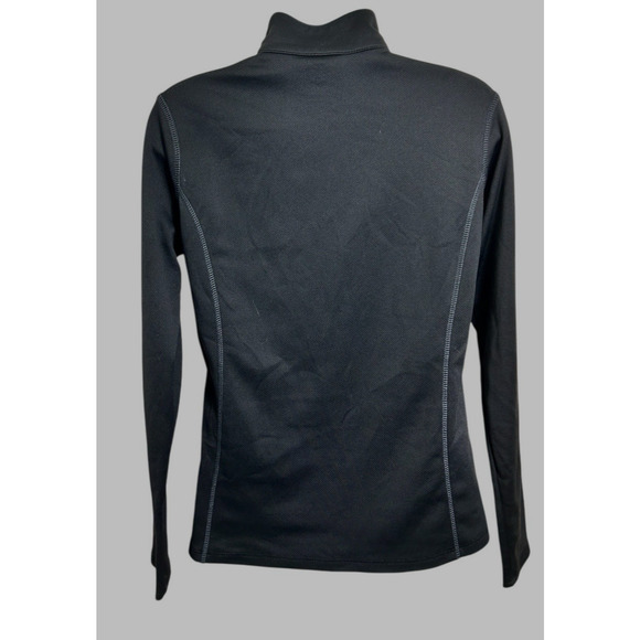 Spyder Black 1/4 Zip Performance Top Sz M Athletic Long-Sleeve Shirt Sports - Picture 7 of 8